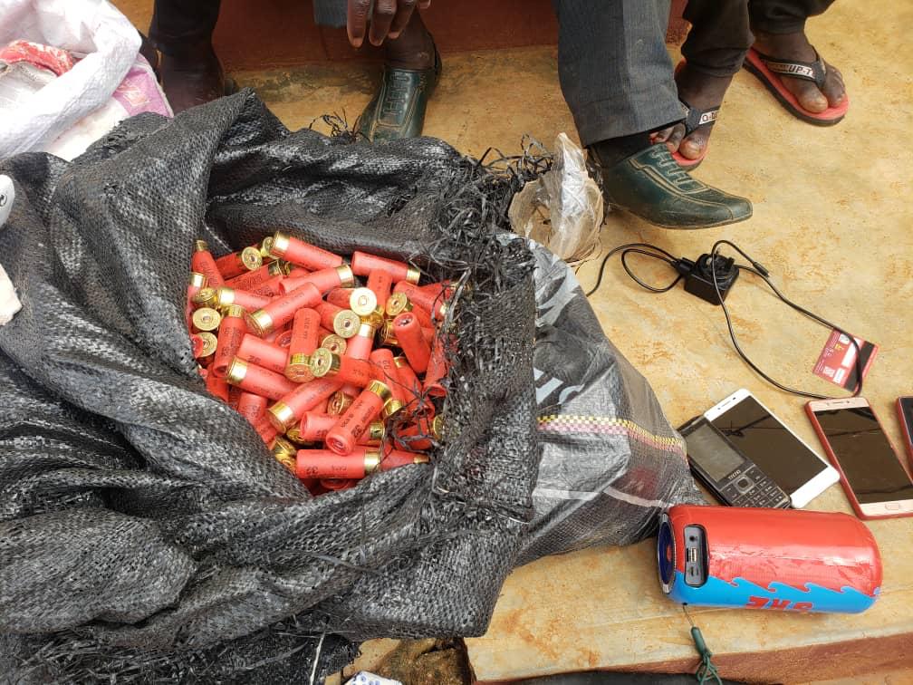 Police seize cache of live cartridges, arrest suspects