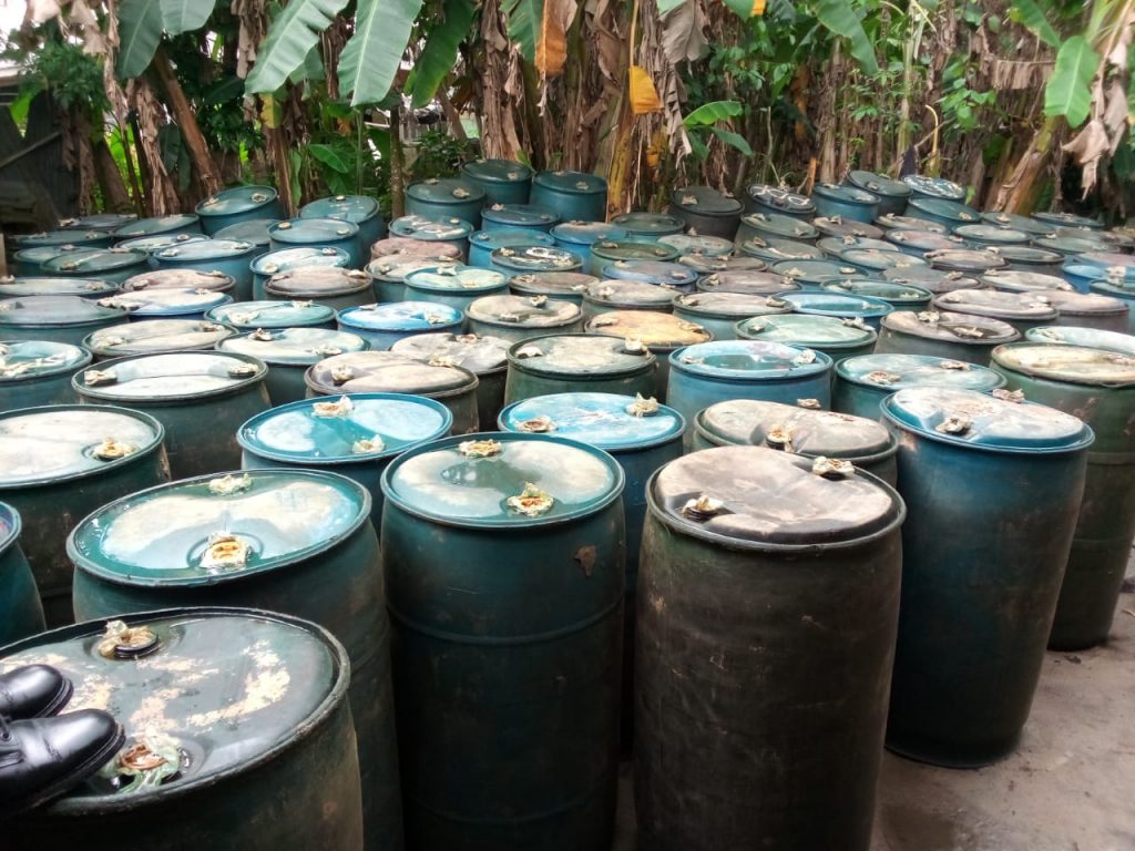 NSCDC raids illegal fuel dumpsite