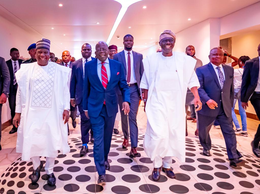 Tinubu meets business leaders in Lagos, presents economic blueprint