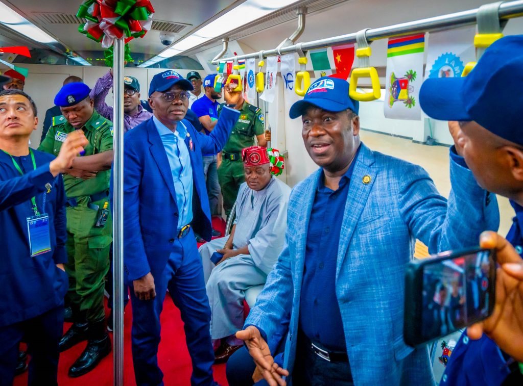 Sanwo-Olu completes infrastructure work of Lagos blue rail line project