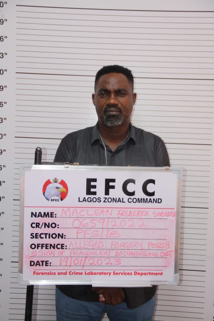 EFCC arraigns four for alleged forgery, possession of fraudulent documents in Lagos