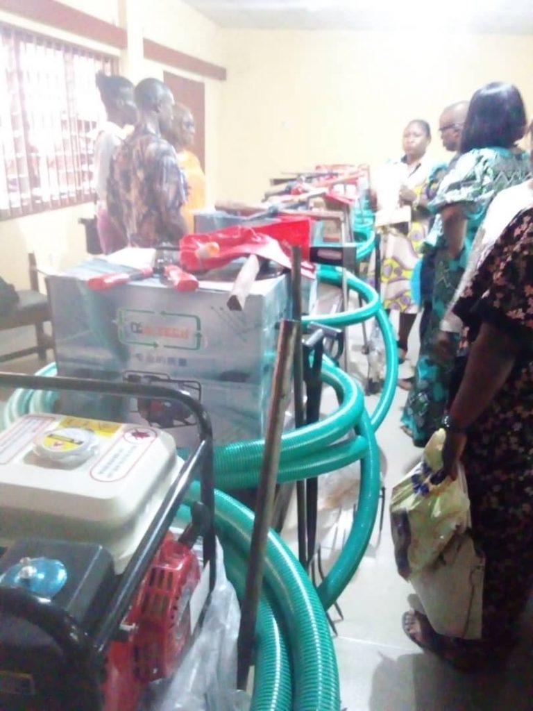 NDE distributes vocational equipment to 26 EBTS graduates in A'Ibom