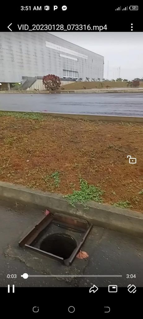 Vandals cart away manhole covers at Godswill International Stadium