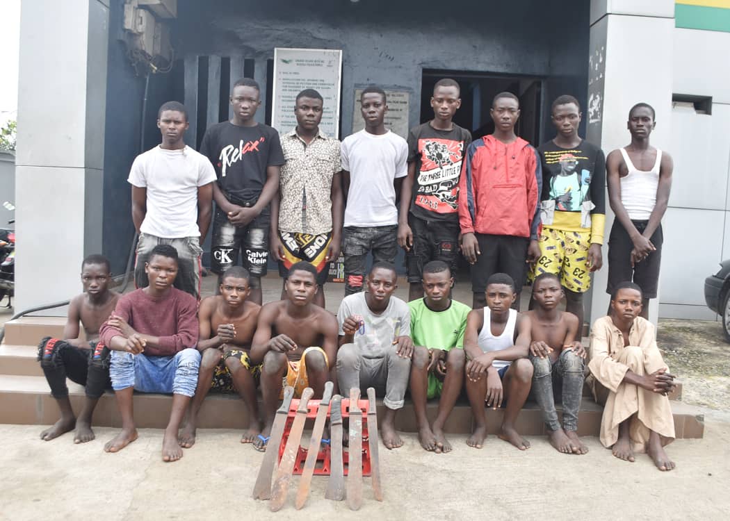 Command nabs 17 armed hoodlums in Lagos