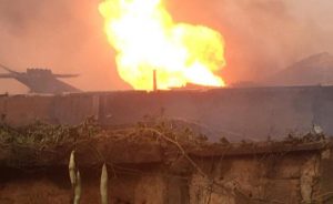Gas explosion at Baruwa