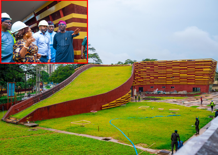 Sanwo-Olu inspects construction of J.K Randle Centre for Yoruba Culture and History in Onikan