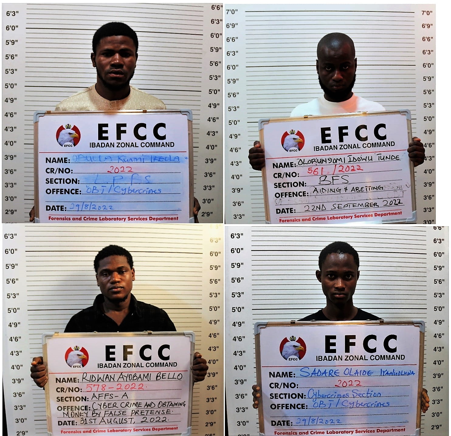 Cyber fraud: Seventeen convicted in Oyo, Ogun