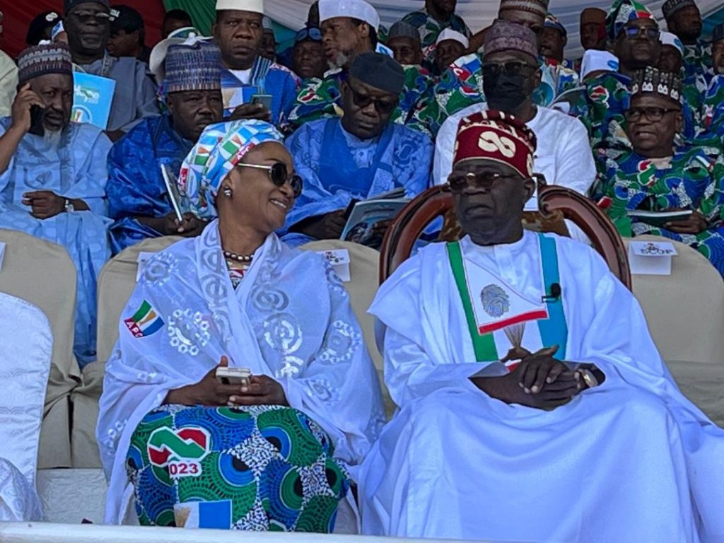 Moment Tinubu says God bless PDP at APC rally in Jos (VIDEO)