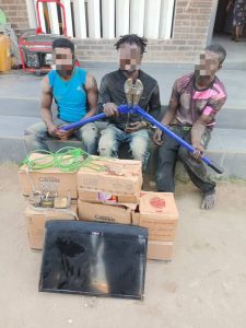 Police arrest three for breaking into warehouse in Lagos