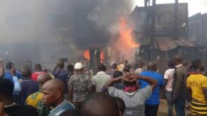Breaking: Fire guts Onitsha main market