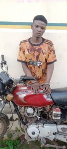 So-Safe catches man, 25, for stealing motorcycle in Ogun