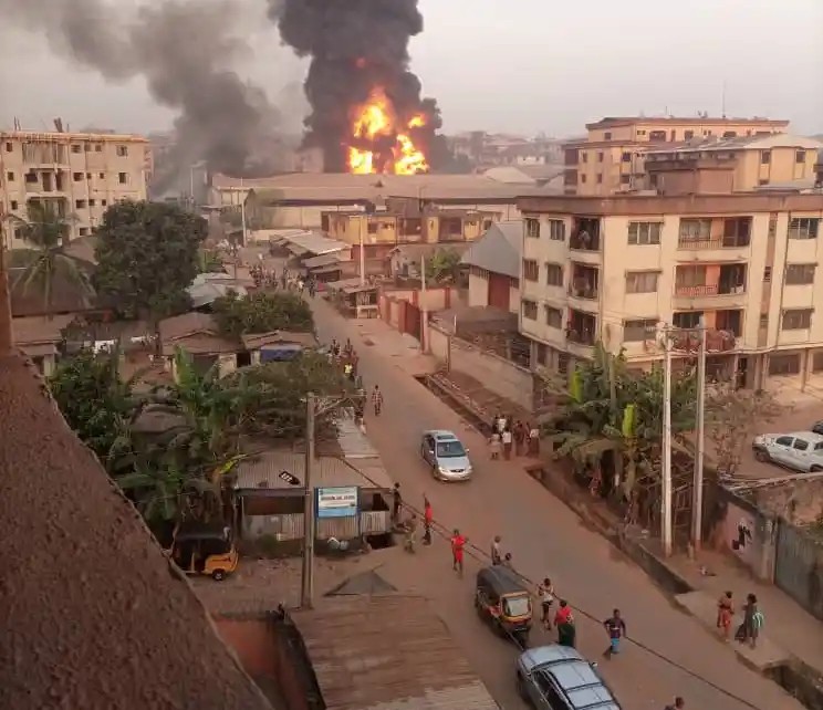 Firefighters combat fire at Anambra foam industry