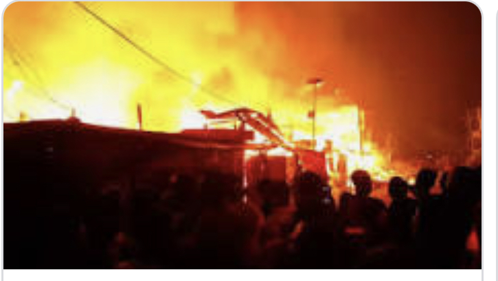 Fire razes Onitsha market, destroys shops