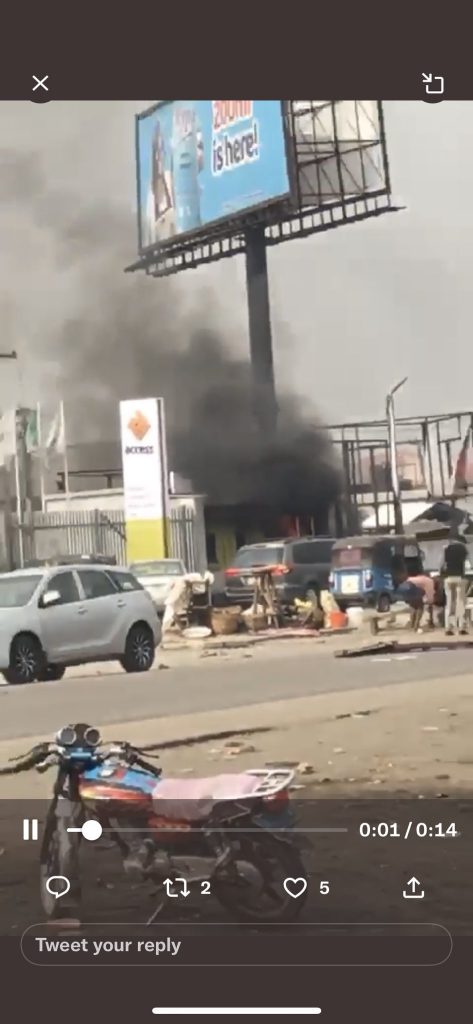 Naira swap: Protesters set two banks, two vehicles ablaze