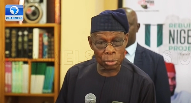 ‘Don’t set Nigeria on fire’, Obasanjo rejects manual transmission of results