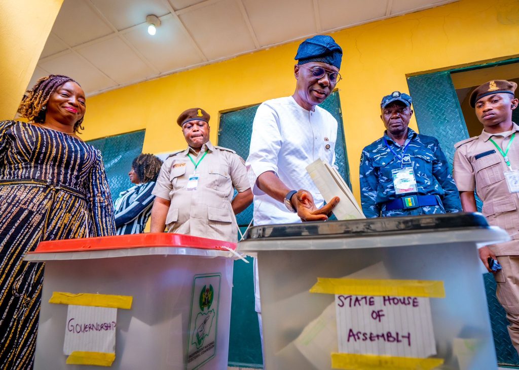 Sanwo-Olu casts vote, assures Lagosians of protection