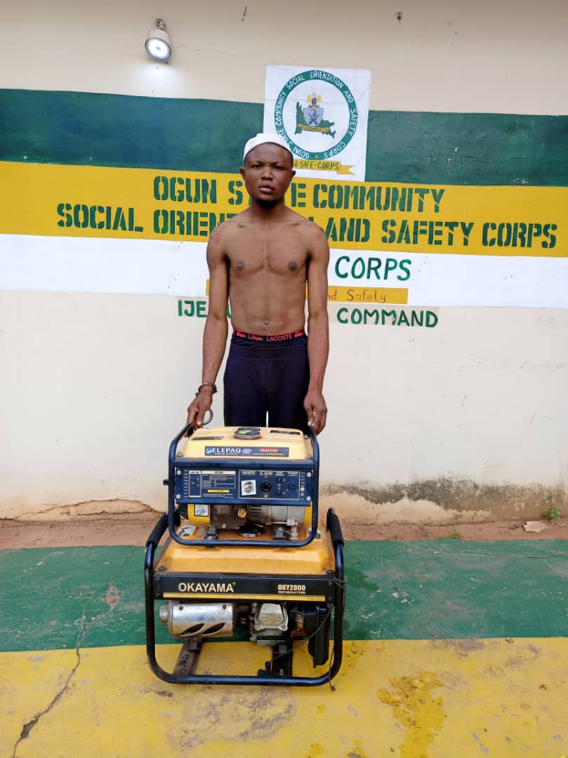 So-Safe Corps nabs robbery suspect, recovers stolen items in Ogun