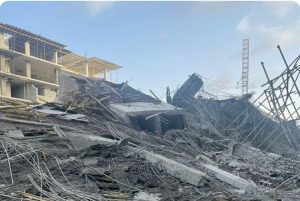 Breaking: Five-storey building under construction collapses in Lagos