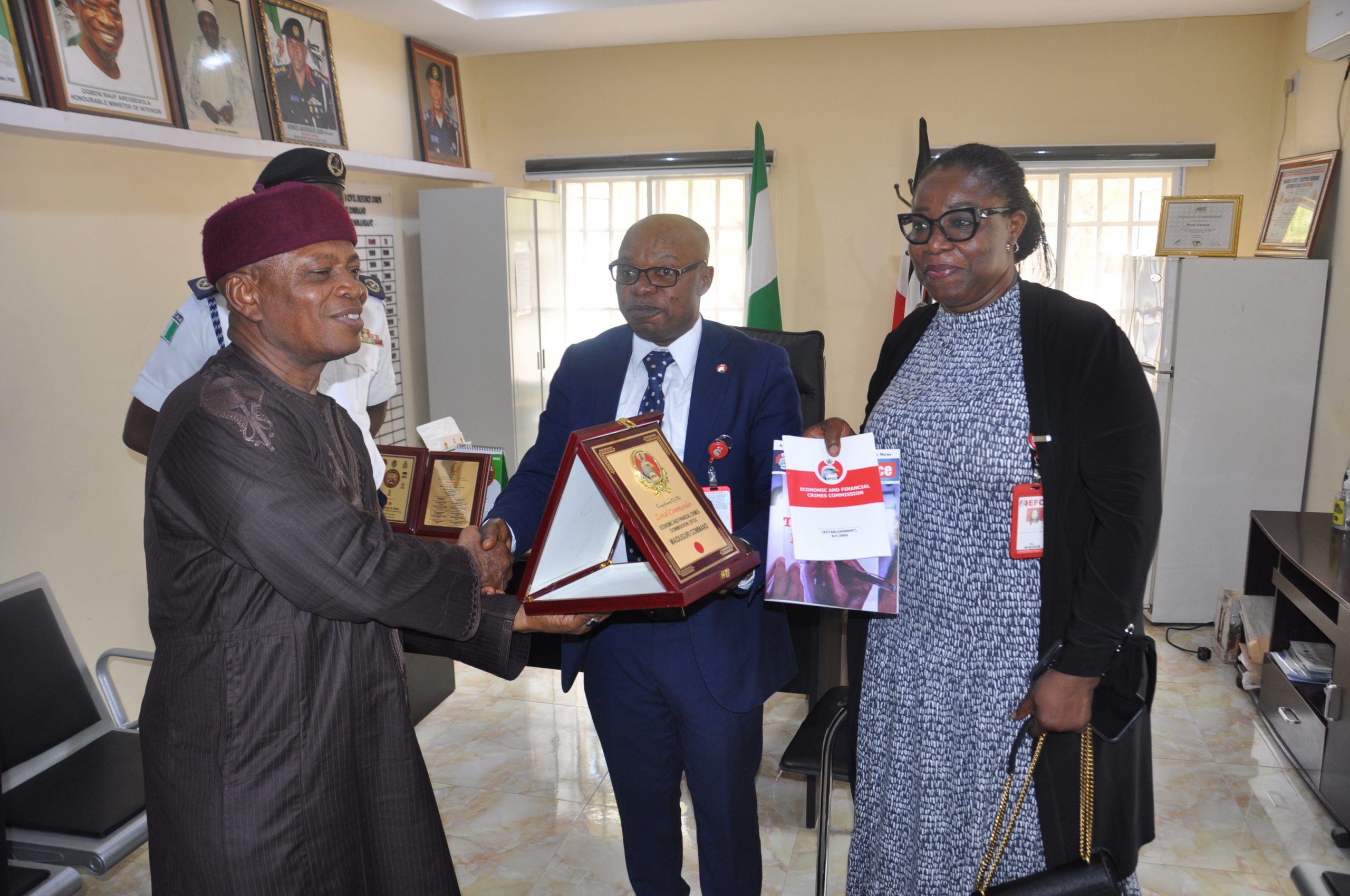 EFCC wants more synergy with NSCDC in Borno