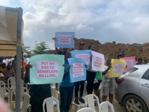TradeMore residents protest planned demolition