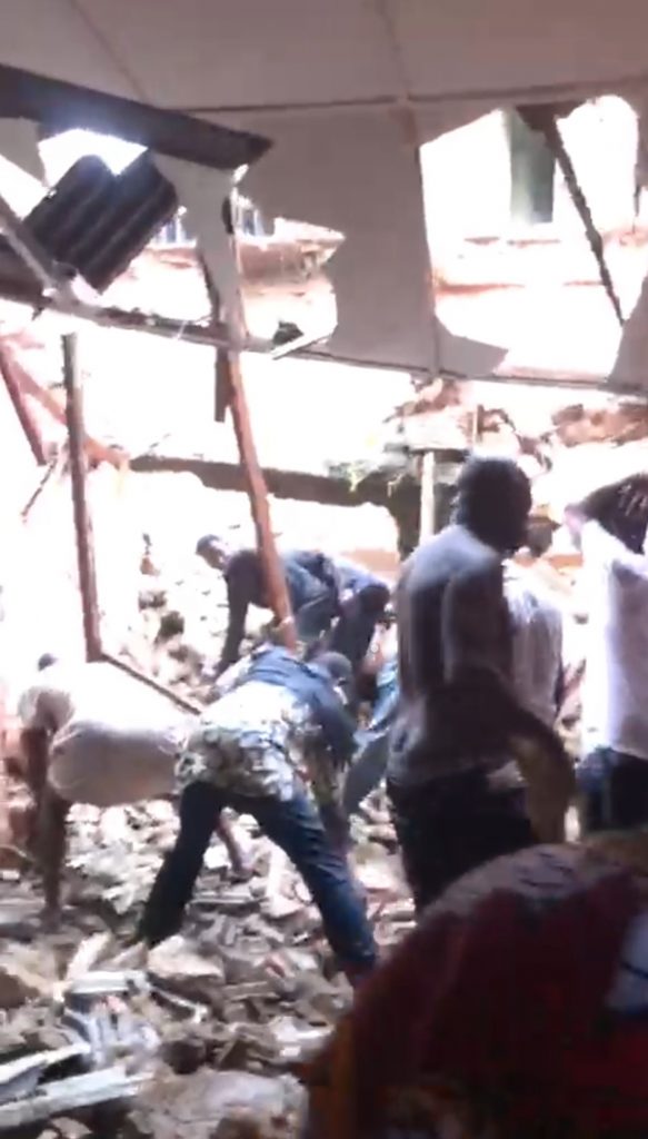 Two children's bodies trapped in partially collapsed building recovered