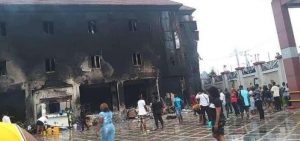 Fire razes popular hotel in Onitsha