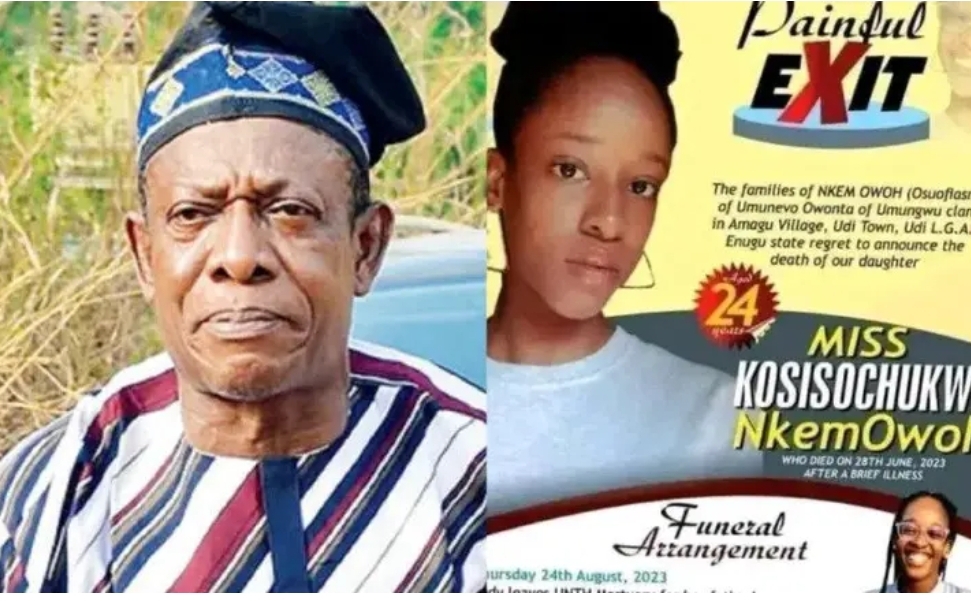 Nollywood actor, Nkem Owoh loses daughter, Kosisochukwu