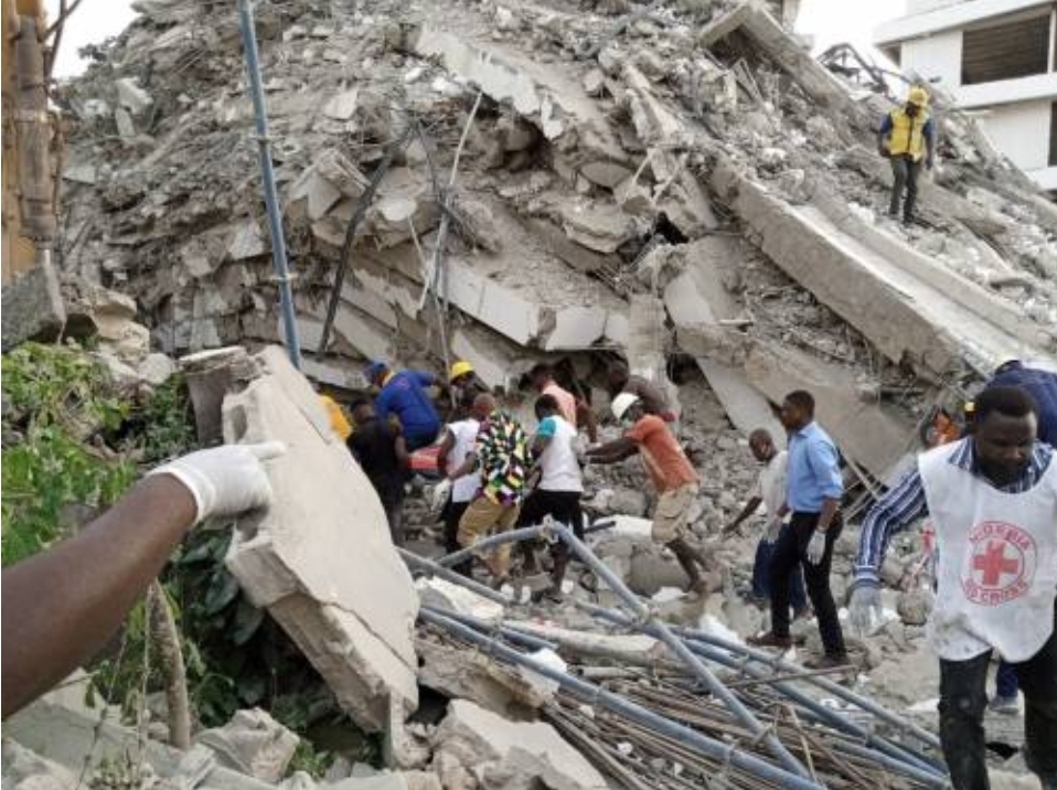 Building with over 800 rooms collapses in Lagos