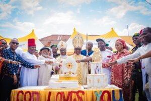 Soludo, Ngige, Obi unite at Onitsha Catholic Bishop’s 70th birthday