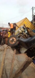 40ft container falls, crushes woman to death in Anambra