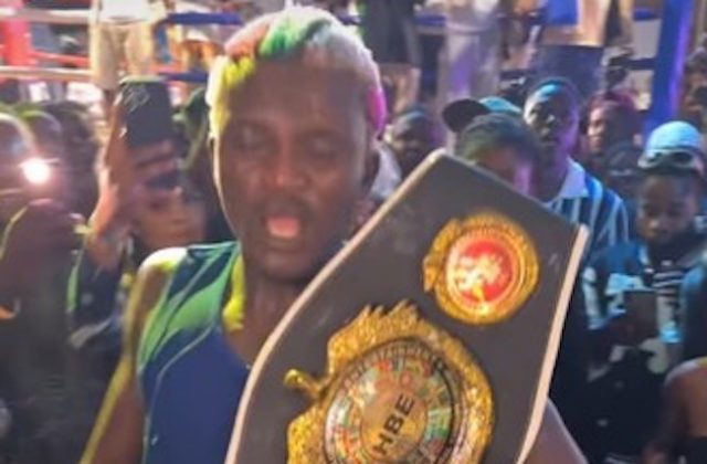 BREAKING: Portable wins celebrity boxing fight against Charles Okocha