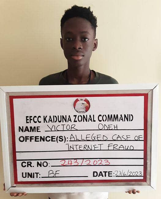 EFCC refutes conviction of alleged 7-year-old fraudster, Victor Odeh