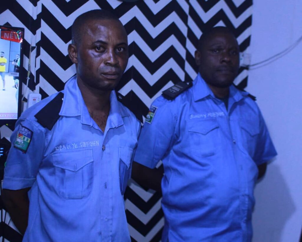 Two police officers dismiss for armed robbery, official corruption, illegal duty