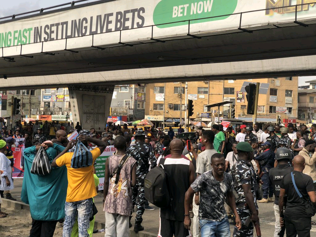 Rights group protest high cost of living in Lagos