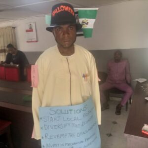 Man, 41, protests over hardship in A’Ibom