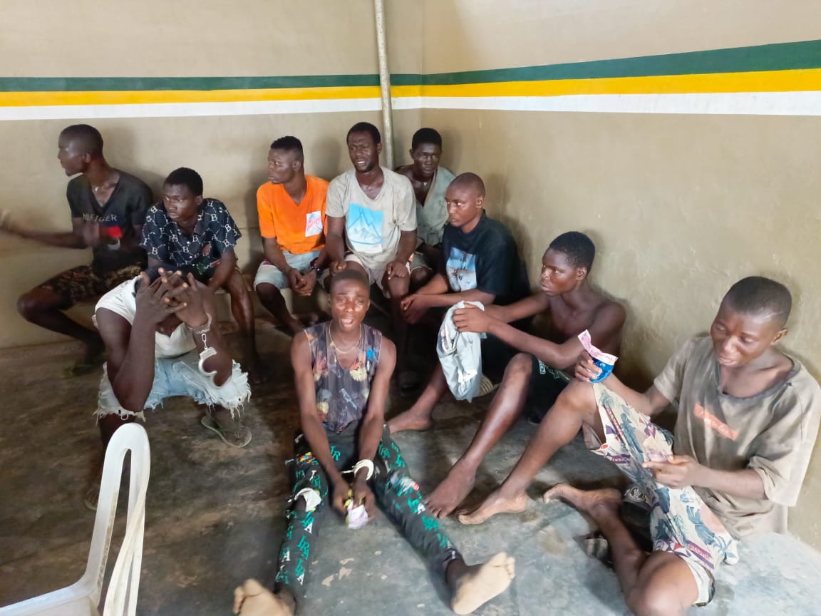 Ogun So-Safe arrests 10 for extortion, cultism, robbery