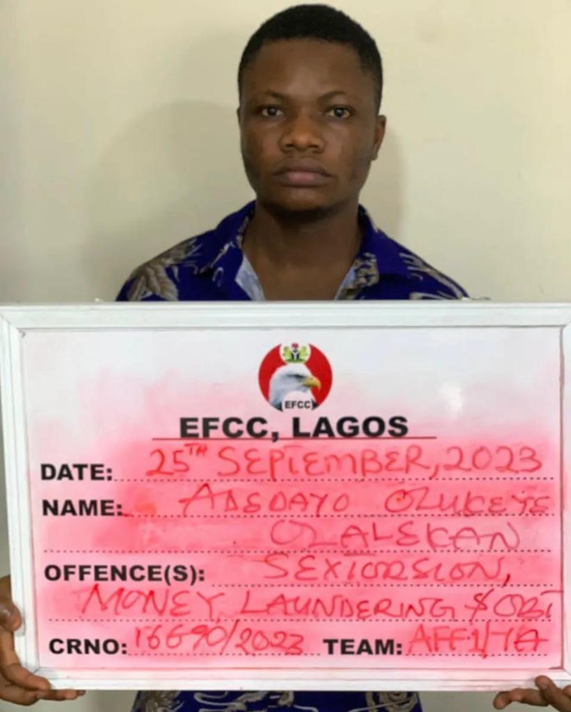 EFCC arraigns alleged sextortionist in Lagos