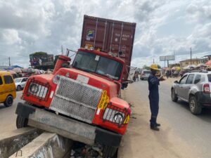 Truck accident: LASEMA, police, others to clear traffic congestion