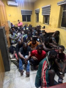 Police arrest 43 suspects, recover pistol