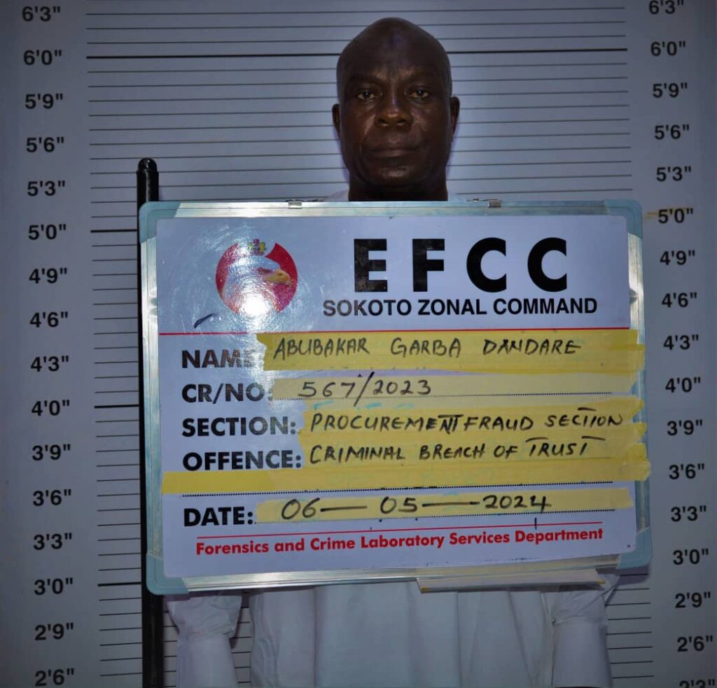 EFCC arraigns former Sokoto court registrar for N3.8m fraud