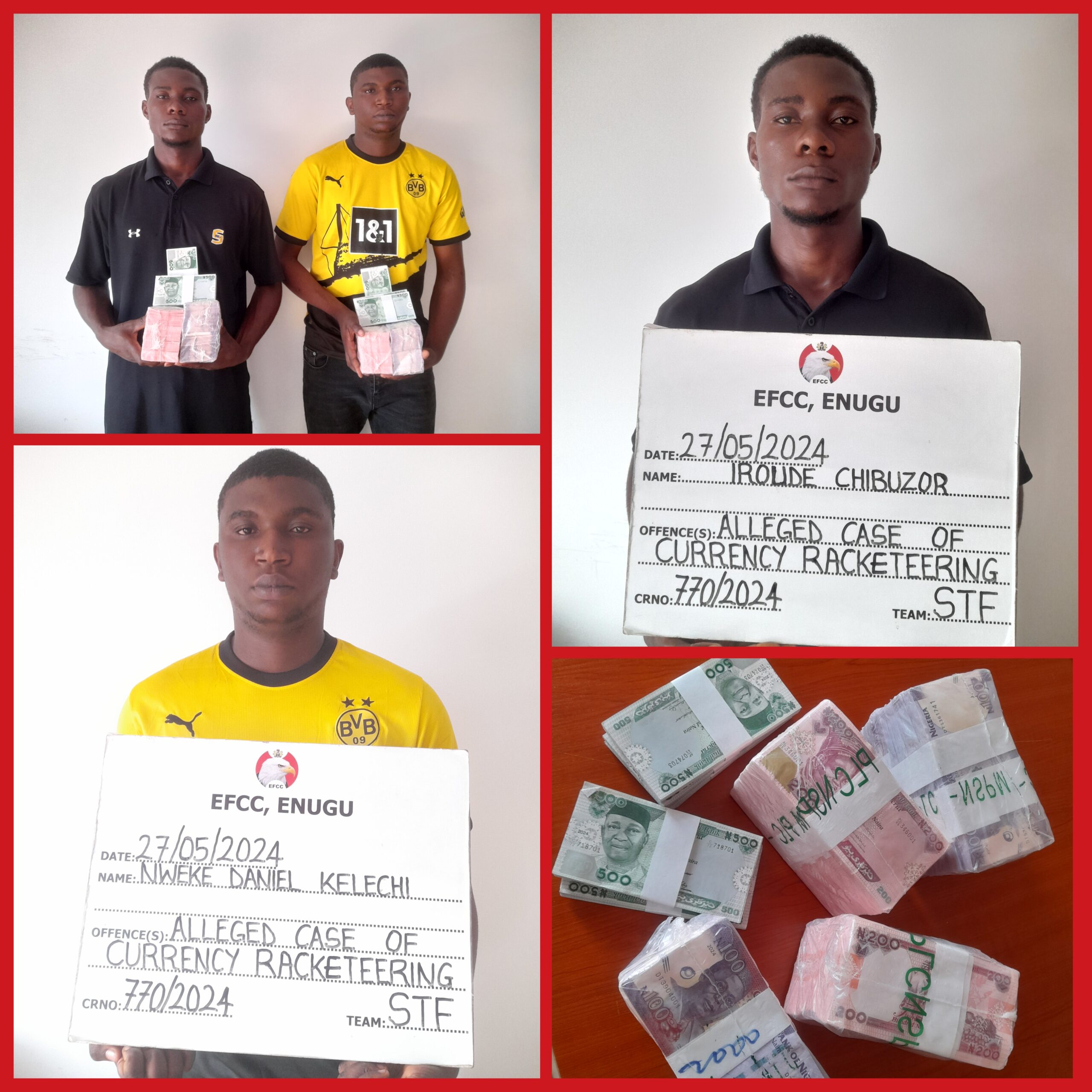 EFCC arraigns two for alleged currency racketeering in Enugu