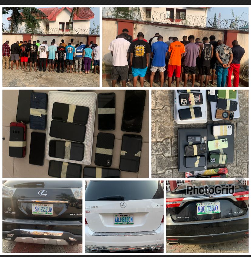 EFCC arrests 35 suspected Internet fraudsters in Abia