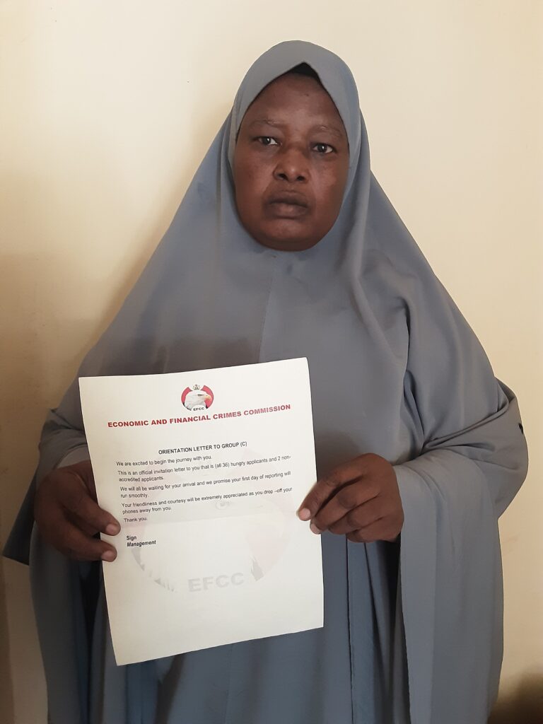 EFCC arrests woman for employment scam in Kaduna