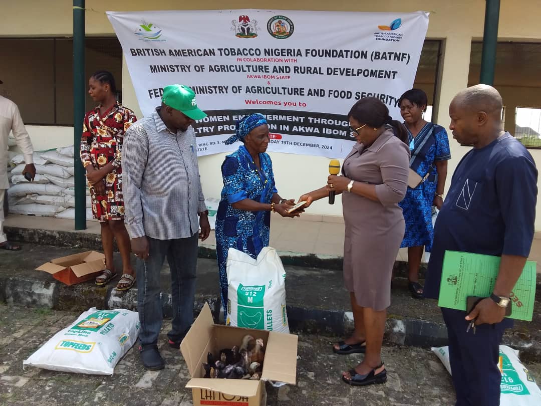 BATN Foundation empowers 100 A'Ibom women with Noilier birds, feed