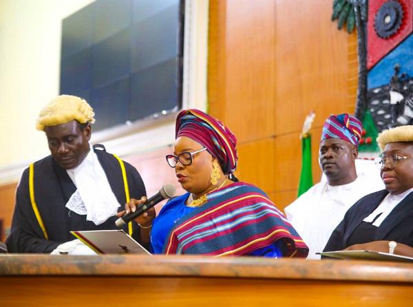 BREAKING: Lagos Assembly swears in first female speaker, Meranda