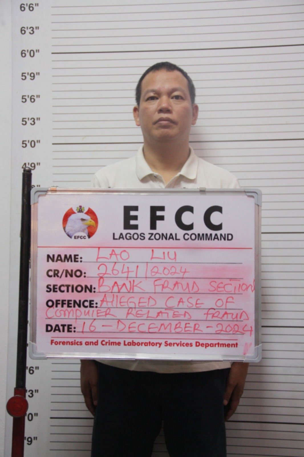 EFCC arraigns Chinese for giving false information in Lagos