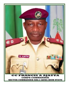 FRSC sector commander, Francis Ajatta assumes duty in A’Ibom