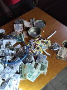 Police crack down on illicit drug trade, arrest suspects