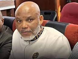 Court rejects Nnamdi Kanu's transport request for Abuja appeal