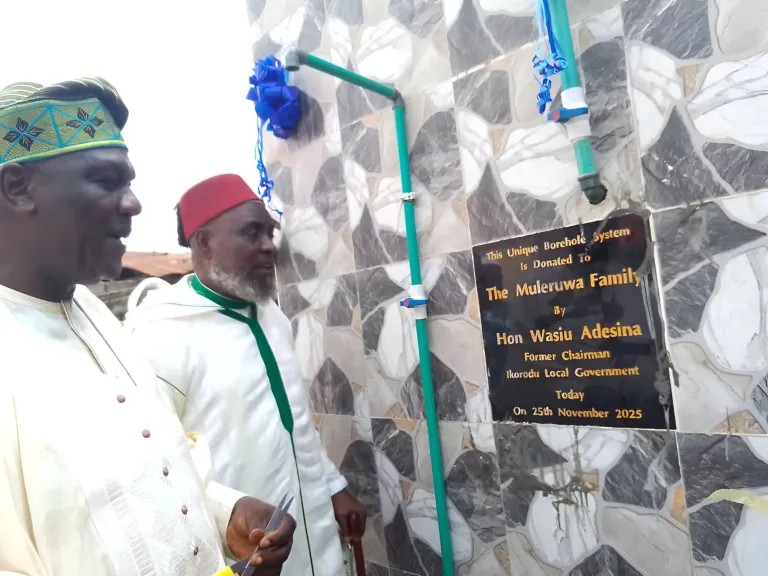Ex-Ikorodu LG boss boosts community with solar borehole